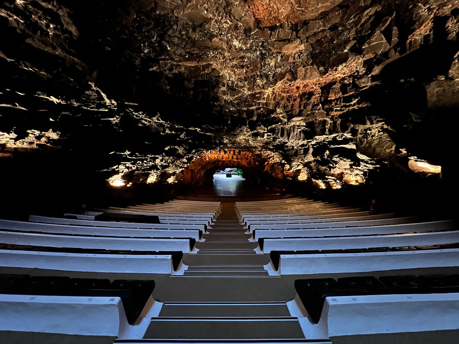 Natural Auditorium of Jameos del Agua carved in lava