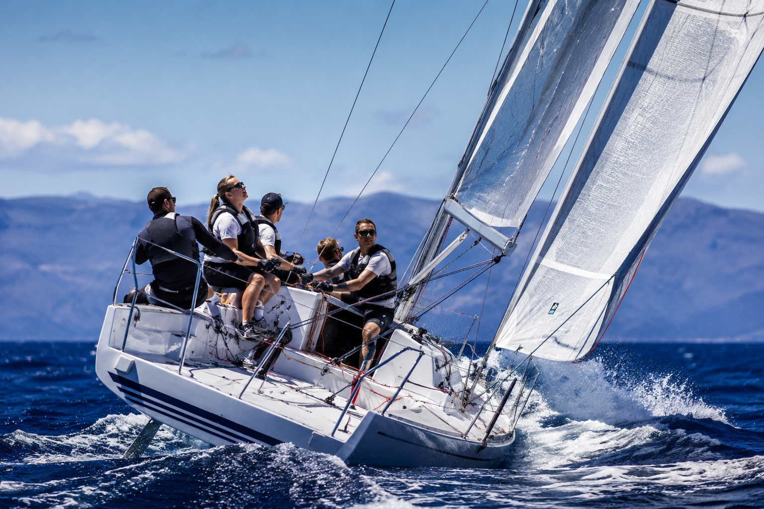 Segelregatta-Navigation