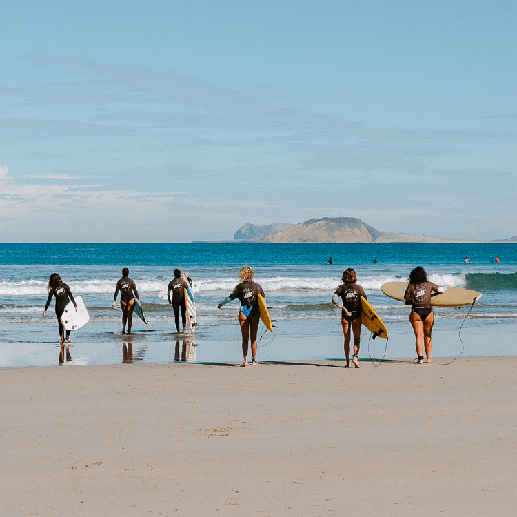 Clase de surf principiantes