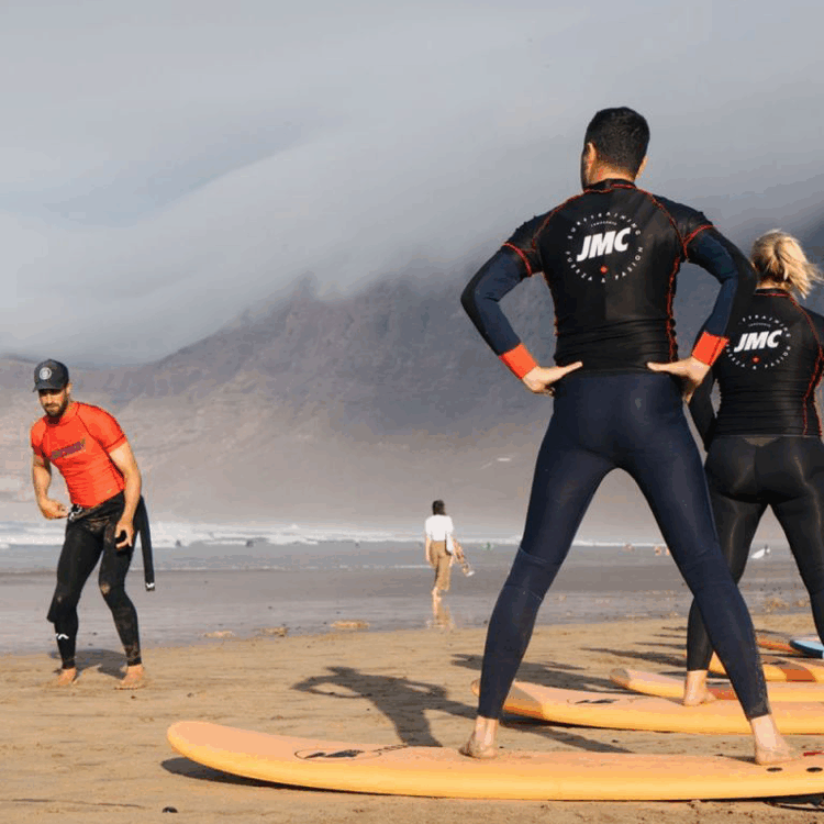 Clase de surf principiantes